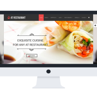 Joomla Premium Template - AT Restaurant Onepage – Food Order /Joomla Template