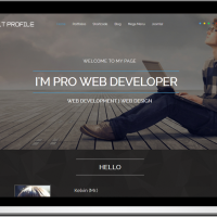 Joomla Free Template - LT Profile – Free One Page Responsive Resume, CV, Profile Joomla template