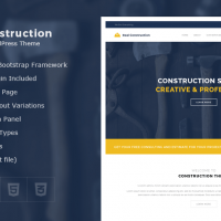 Wordpress Premium Theme - Real Construction – Construction WordPress Theme