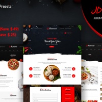 Joomla Premium Template - JD Restaurant - Joomla Restaurant Template
