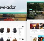 Wordpress Premium Theme - Travelador - WordPress Blog & Shop Theme