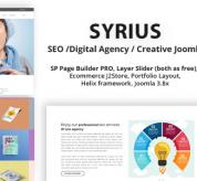 Joomla Premium Template - Syrius - SEO /Digital Agency / Creative Joomla Theme