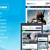 Joomla Premium Template - SJ WaveNews - Professional News Portal Joomla Template