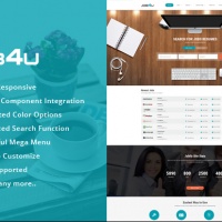 Joomla Premium Template - SJ Job4u - Stunning Joomla Template for Job Board Websites