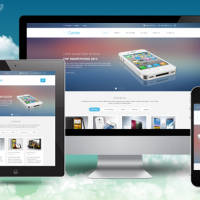 Joomla Free Template - SJ iCenter - Responsive technology template with flat design