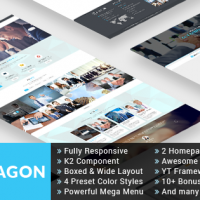 Joomla Premium Template - SJ Hexagon - Awesome Business/Corporat Joomla Template
