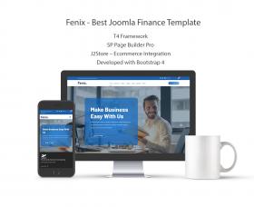 Joomla Free Template - Fenix Best Joomla Finance Template
