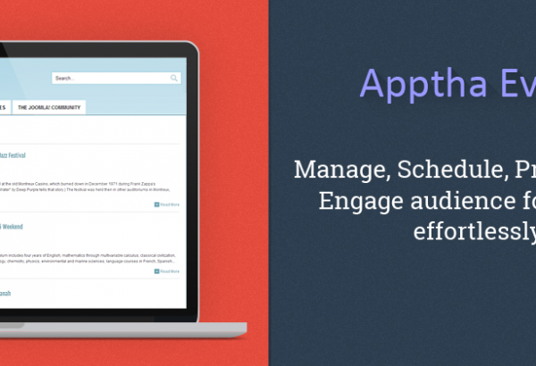 krish kash Joomla Extension: Apptha Event management software