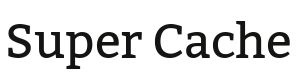 Wordpress Plugin: Super Cache
