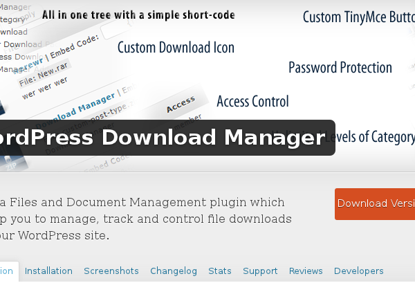 Wordpress Plugin: WordPress Download Manager