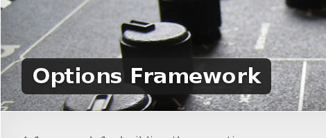 Wordpress Plugin: Options Framework