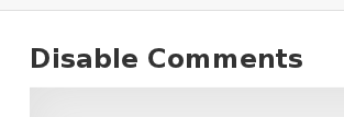 solarissmoke Wordpress Extension: Disable Comments