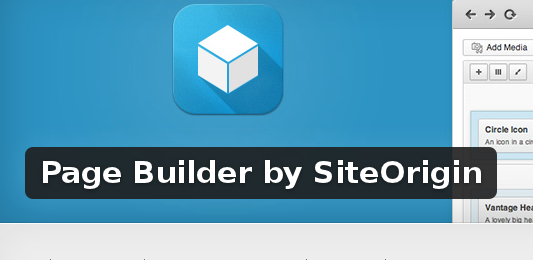 Wordpress Plugin: Page Builder by SiteOrigin