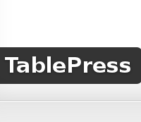 Wordpress Free plugin - TablePress