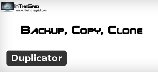 Cory Lamle Wordpress Extension: Duplicator