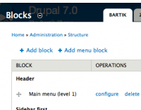 Drupal Free module - Menu block