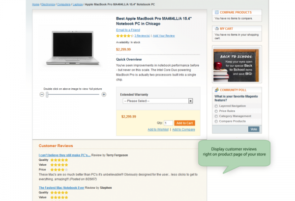 Amasty Magento Extension: Magento Product Reviews