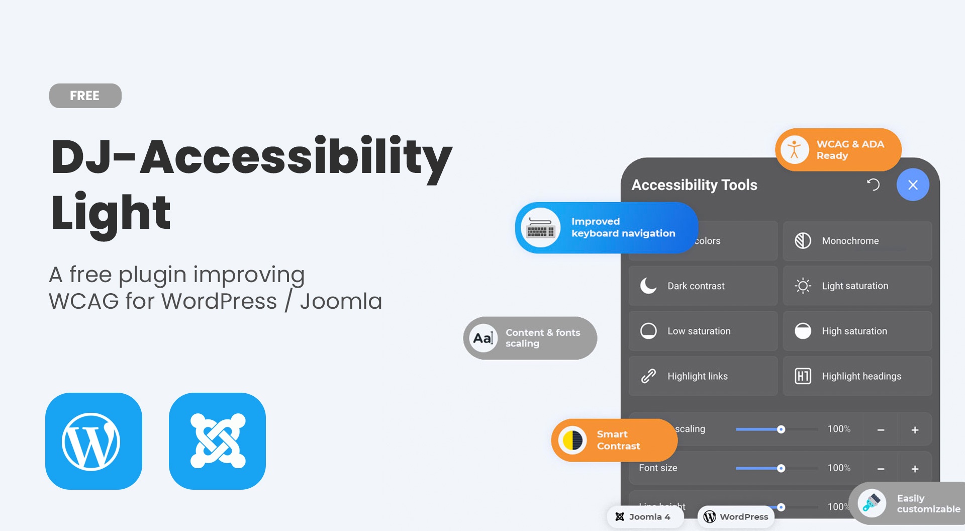 Joomla-Monster Joomla Extension: DJ-Accessibility Light