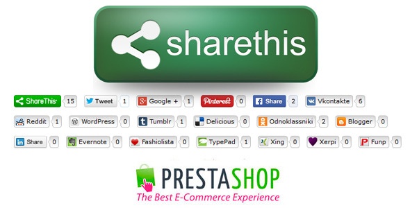 Prestashop Extension: Social ShareThis Buttons for Prestashop