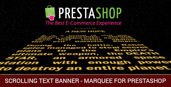 Prestashop Extension: Scrolling Text or/and Images and Video Banner - Marquee