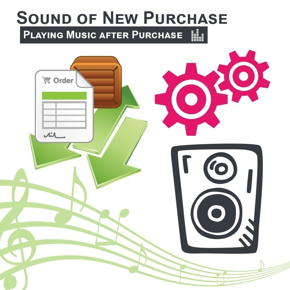 Webtet Prestashop Extension: Sound Notification of New Purchase, Playing Music after Purchase for Prestashop