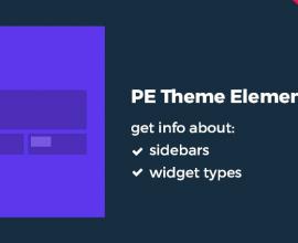 Wordpress Free plugin - PE Theme Elements Info