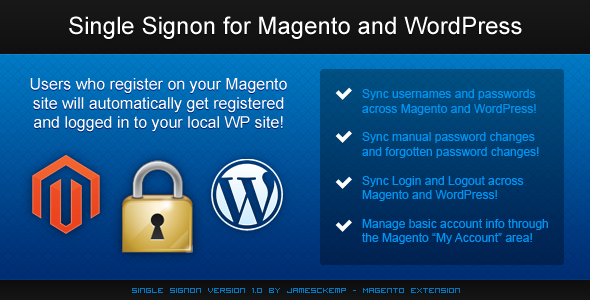 Magento Extension: Single Sign-On For Magento And WordPress