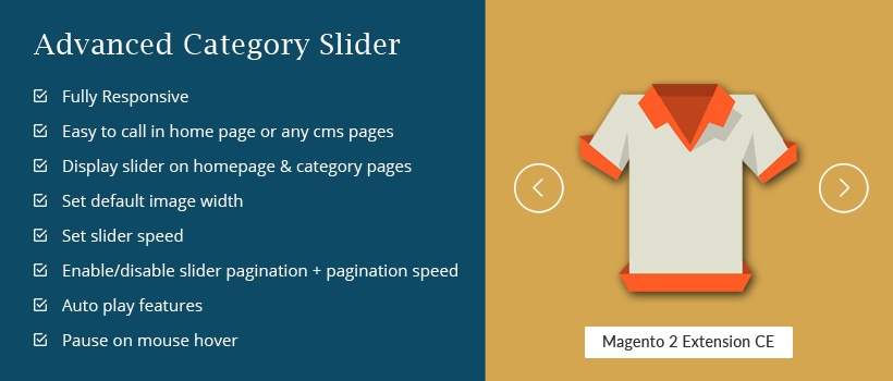 Magento Extension: Advanced Category Slider – Magento 2 Extension