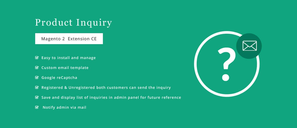 Magento Extension: Product Inquiry – Magento 2 Extension