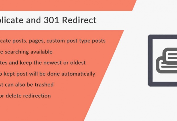 Wordpress Plugin: Trash Duplicate and 301 Redirect WordPress Plugin