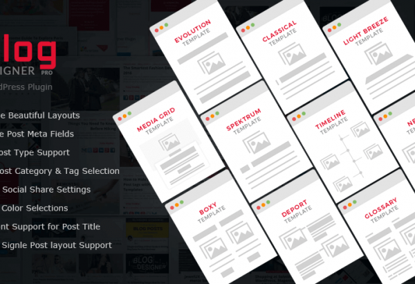 Wordpress Plugin: Blog Designer - WordPress Plugin for Blog Page Design