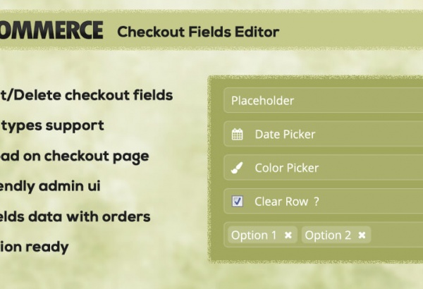 Wordpress Plugin: WC Checkout Fields Editor WordPress Plugin