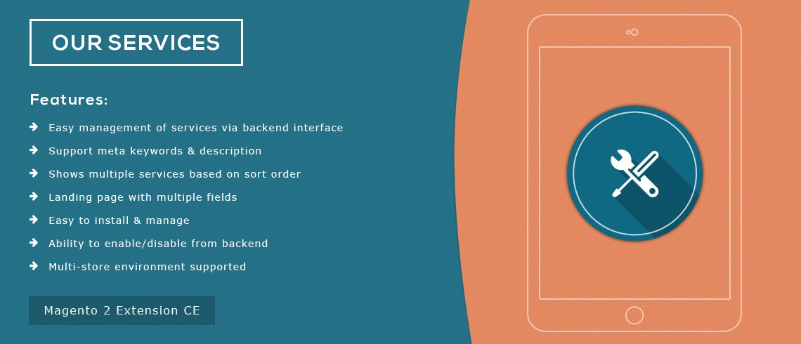 Magento Extension: Our Services – Magento 2 Extension