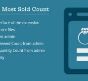 Magento Premium extension - Most Viewed & Sold Product Count Magent 2 Extension