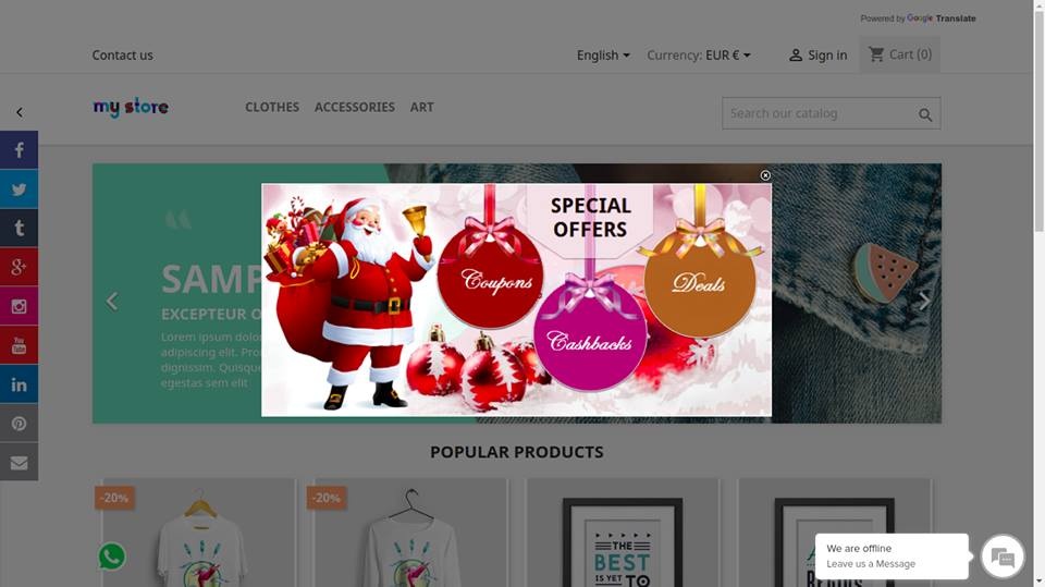 shahab Prestashop Extension: HOME PAGE POPUP ADVERTISEMENT BASED ON SELECTED LANGUAGES