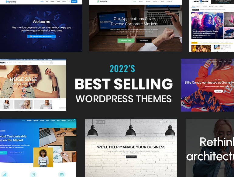 BZOTech Wordpress News: 2022’s Best Selling WordPress Themes