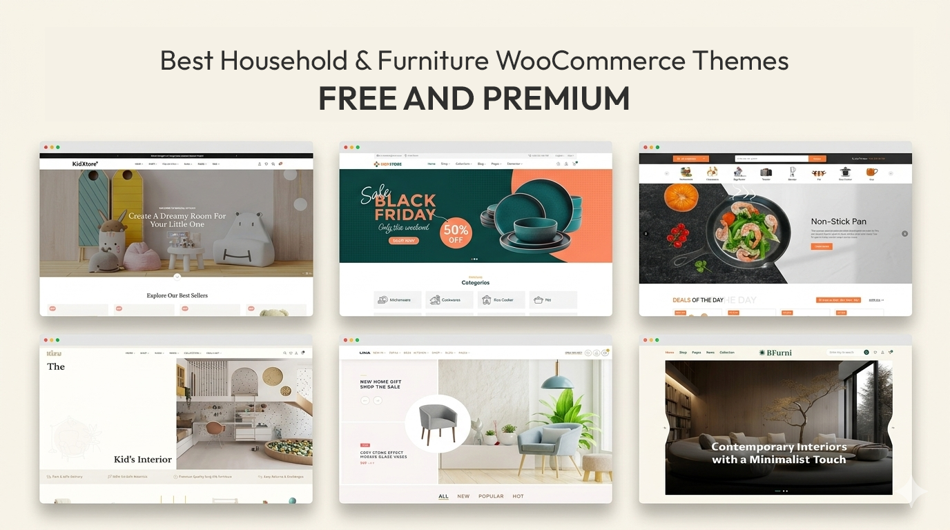 WordPress News: Best Free and Premium Household & Furniture WooCommerce Themes