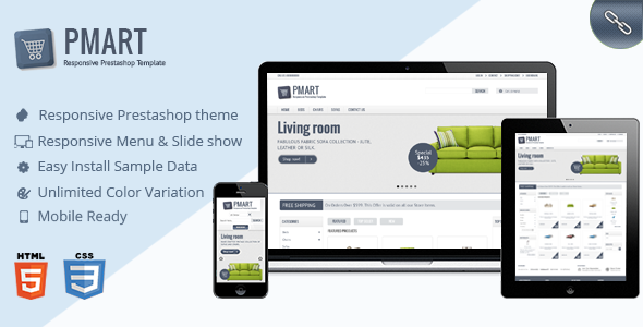 Prestashop News: Pmart - Responsive Clean Prestashop Ecommerce Theme