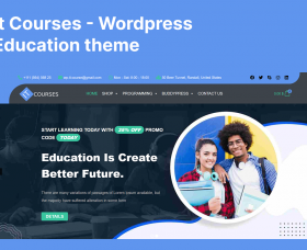 Wordpress News: It Courses - Wordpress Education theme