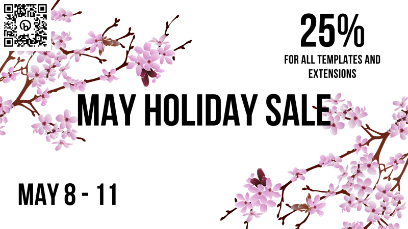 Joomla News: May Holiday Sale
