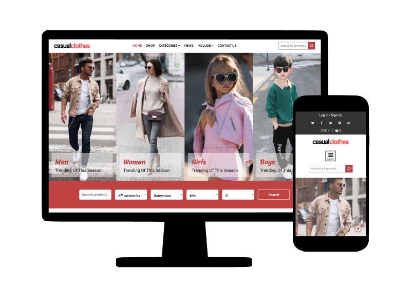 ordasoft Joomla News: Casual Clothes Website template