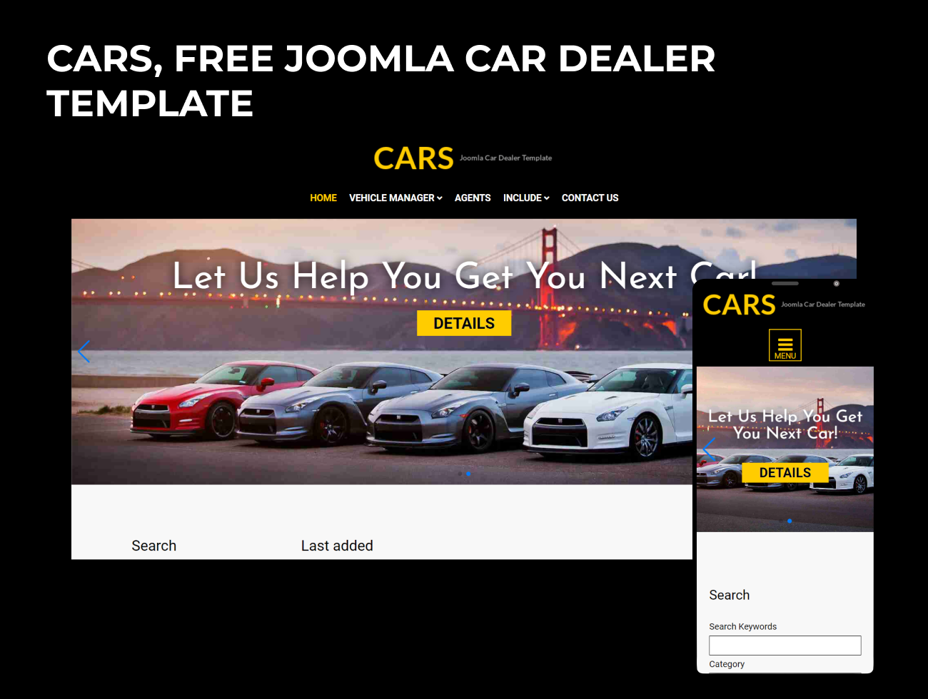 Joomla News: Cars, Free Joomla Car Dealer Template