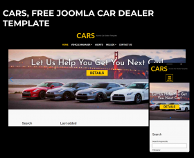 News Joomla: Cars, Free Joomla Car Dealer Template