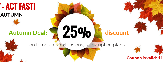 WordPress News: Autumn Deal: 25% discount from OrdaSoft