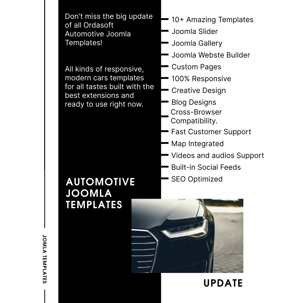 ordasoft Joomla News: All automotive Joomla Templates Update!
