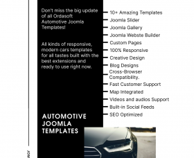 Joomla news: All automotive Joomla Templates Update!