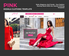 Joomla news: Pink - Joomla Clothing template