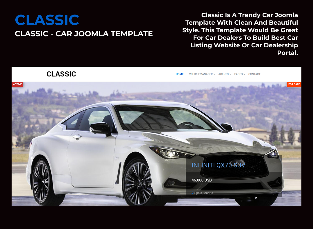 Joomla News: Classic - Car Joomla Template