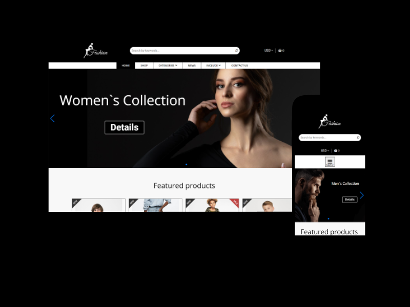 Joomla News: Fashion Store Website template