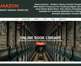 Joomla News: Amazon - Library Joomla Template